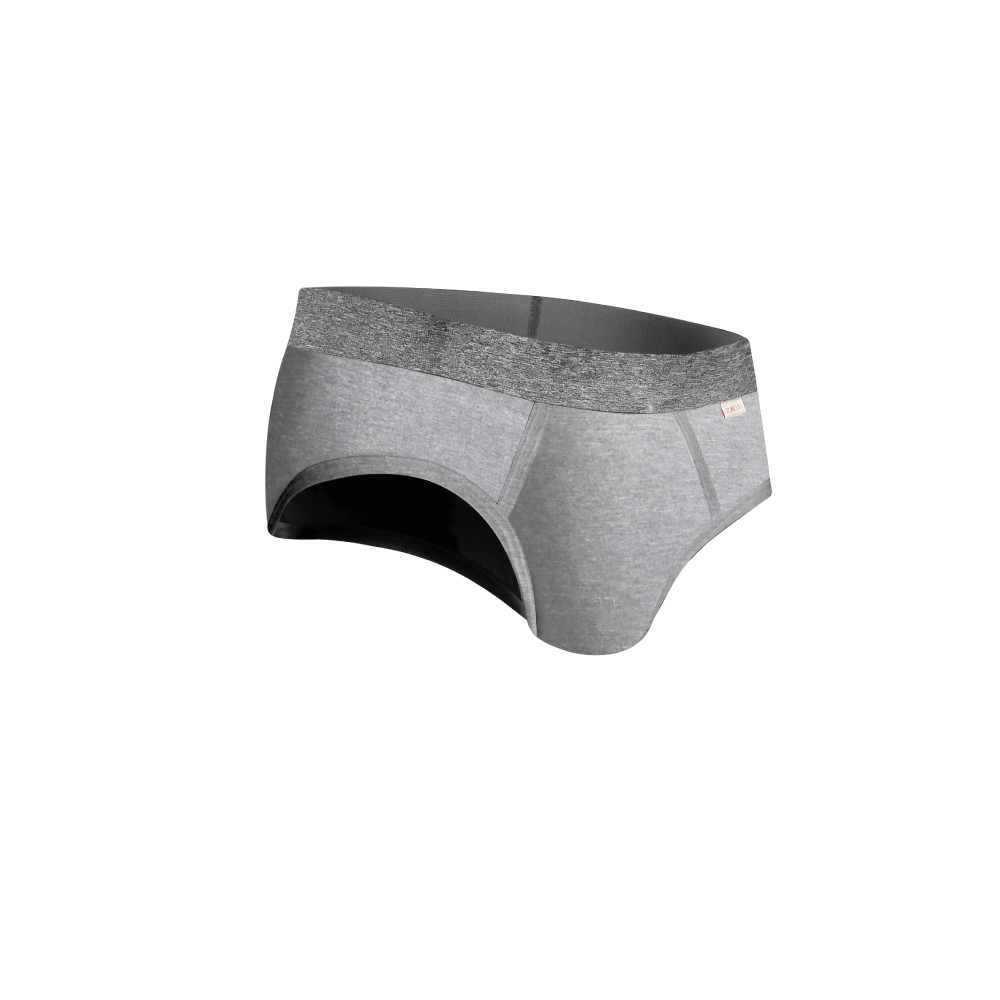 Foto 4 pulgar | Brief Zaga 5 Pack Negro Gris Jaspe