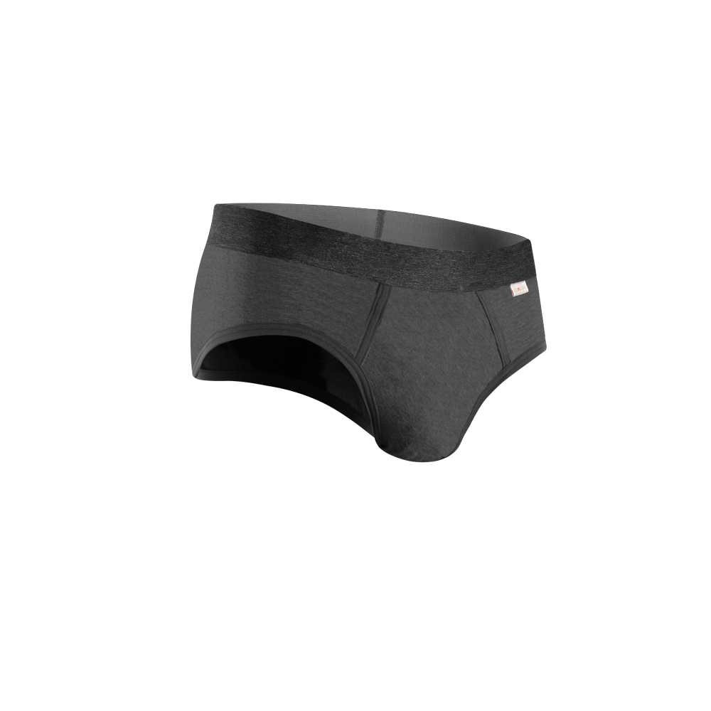 Foto 6 pulgar | Brief Zaga 5 Pack Negro Gris Jaspe
