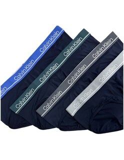 Foto 2 | Trusas Calvin Klein 4 Pack De Microfibra Negro