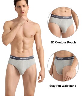 Foto 2 | Calzoncillos Wirarpa Modal No Fly Para Hombre, Paquete De 4 Unidades, 3xl - Venta Internacional.