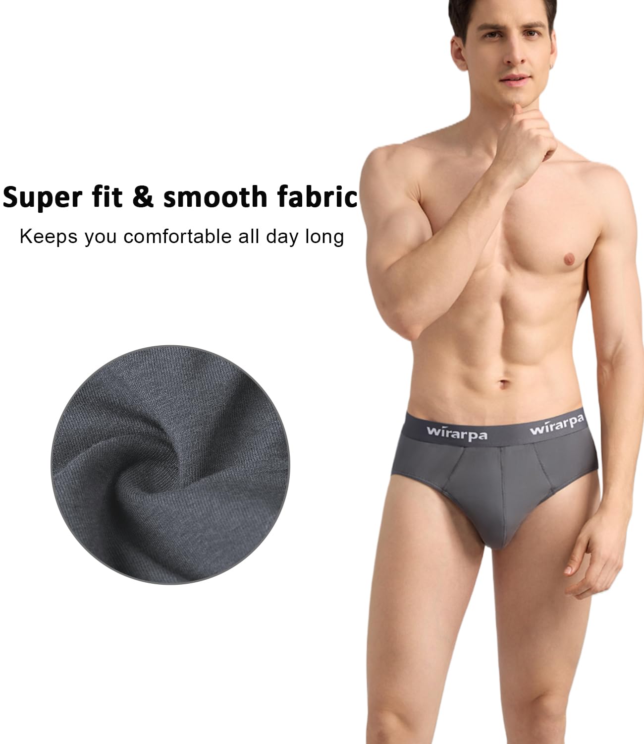 Foto 4 pulgar | Calzoncillos Wirarpa Modal No Fly Para Hombre, Paquete De 4 Unidades, 3xl - Venta Internacional.