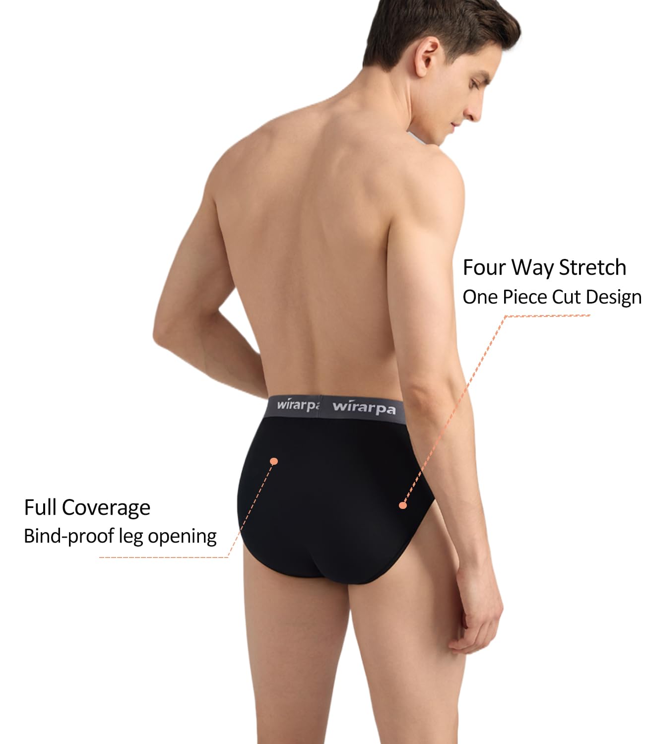 Foto 5 pulgar | Calzoncillos Wirarpa Modal No Fly Para Hombre, Paquete De 4 Unidades, 3xl - Venta Internacional.