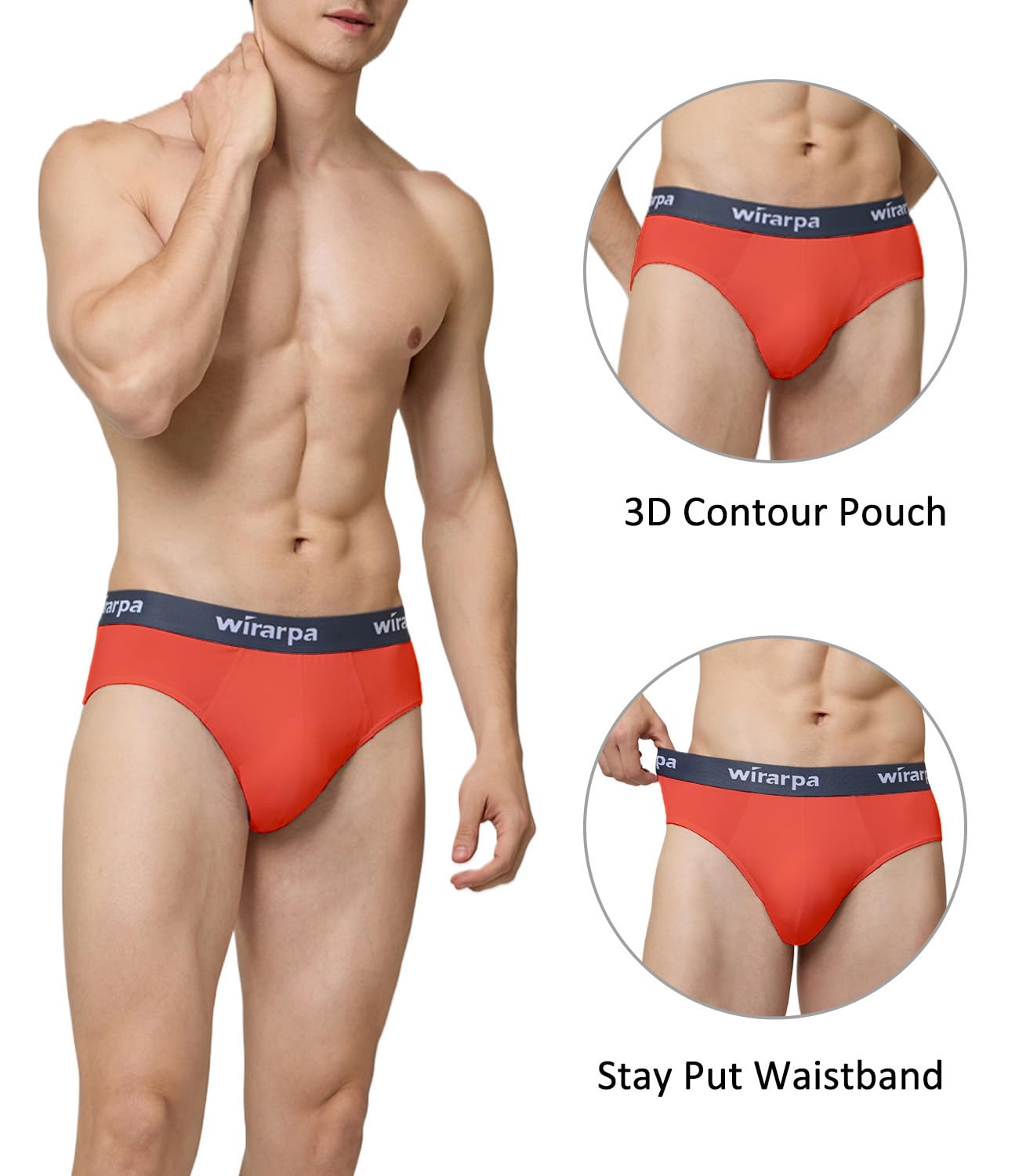 Foto 4 pulgar | Calzoncillos Wirarpa Modal No Fly Para Hombre, Paquete De 4, Xxl - Venta Internacional.