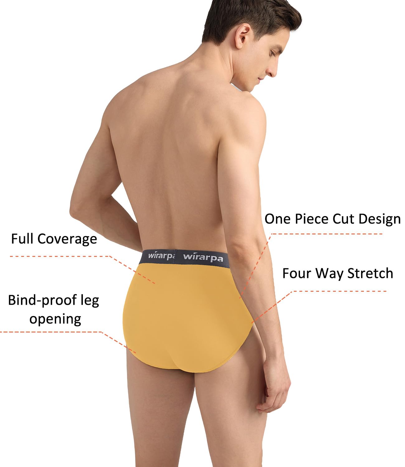 Foto 5 pulgar | Calzoncillos Wirarpa Modal No Fly Para Hombre, Paquete De 4, Xxl - Venta Internacional.