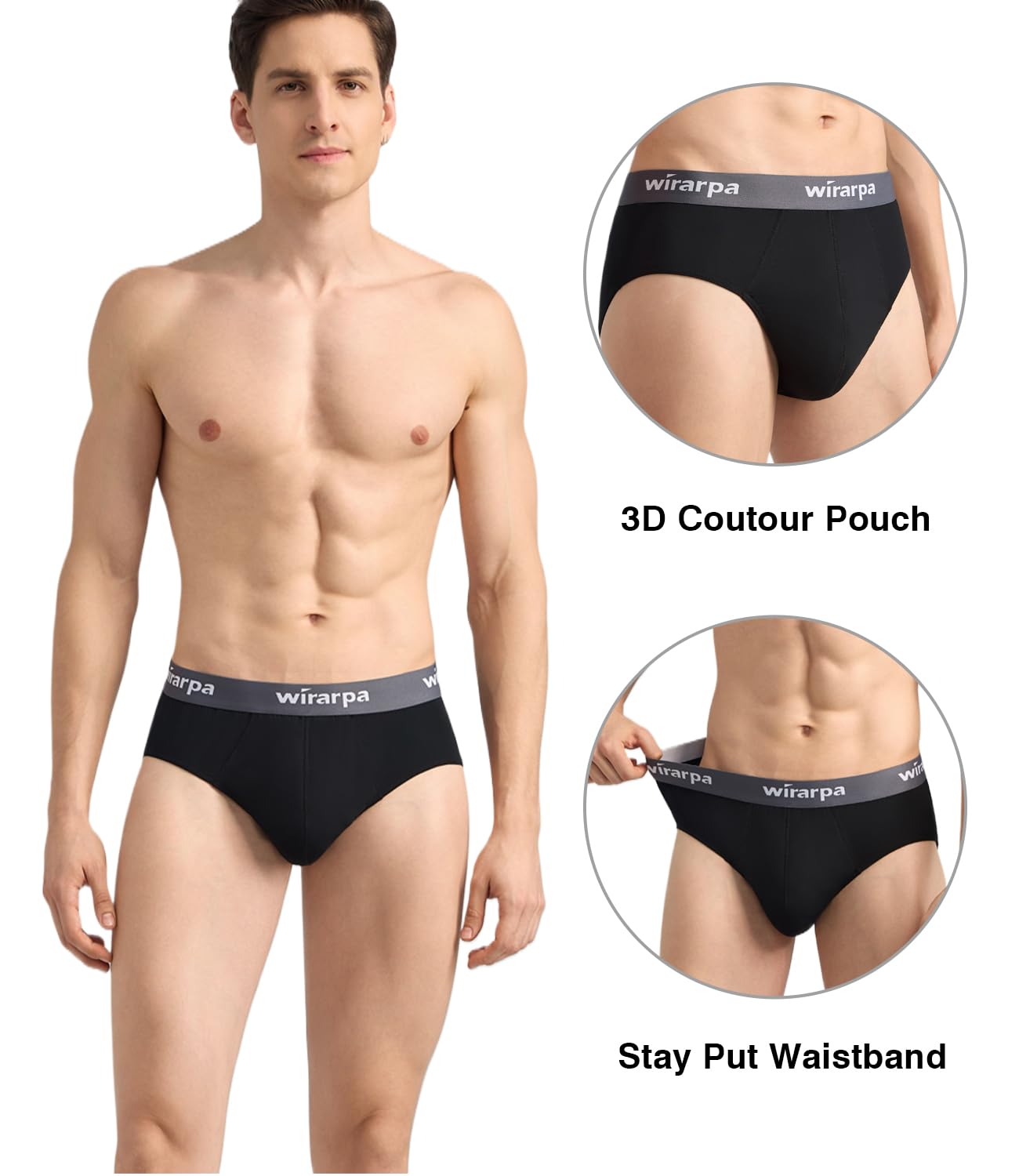 Foto 3 pulgar | Calzoncillos Wirarpa Modal No Fly Para Hombre, Paquete De 4, Xxl - Venta Internacional.