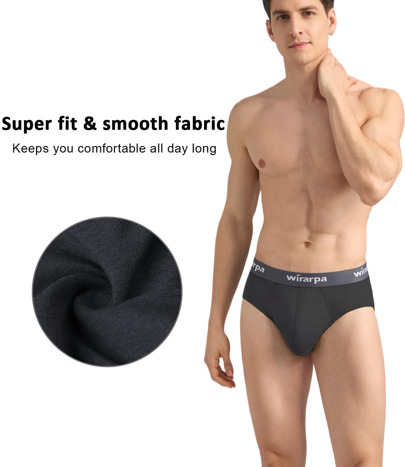 Foto 4 pulgar | Calzoncillos Wirarpa Modal No Fly Para Hombre, Paquete De 4, Xxl - Venta Internacional.