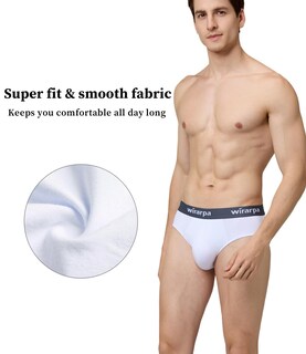 Foto 3 | Calzoncillos Wirarpa Modal No Fly Para Hombre, Paquete De 4, Blancos, 3xl - Venta Internacional.