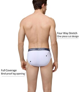 Foto 4 | Calzoncillos Wirarpa Modal No Fly Para Hombre, Paquete De 4, Blancos, 3xl - Venta Internacional.