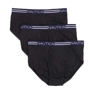Foto 1 | Ropa Interior Nautica Comfort Cotton Fly Front Para Hombre, Paquete De 3 Unidades, Color Negro - Venta Internacional.