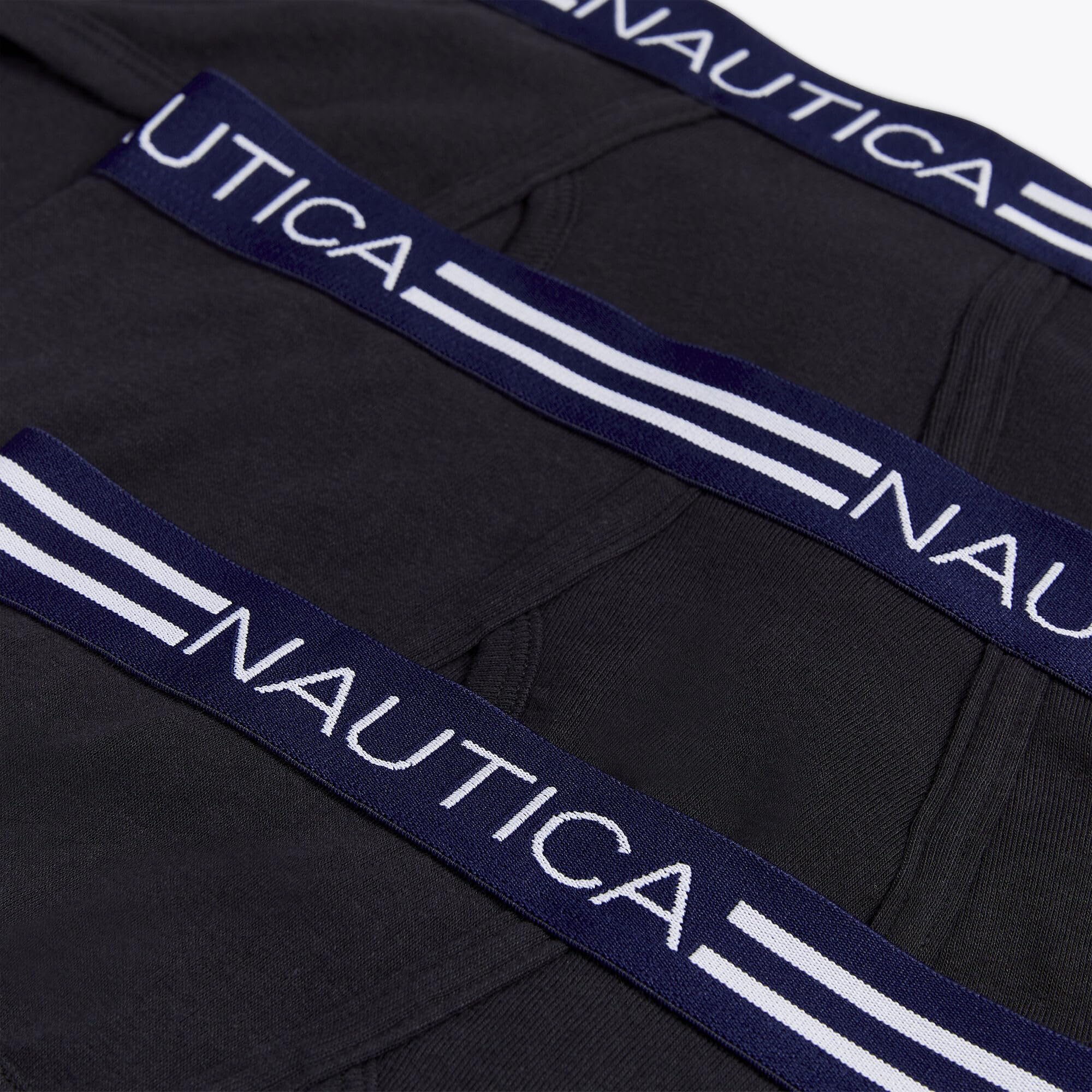Foto 3 | Ropa Interior Nautica Comfort Cotton Fly Front Para Hombre, Paquete De 3 Unidades, Color Negro - Venta Internacional.