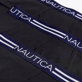 Foto 3 | Ropa Interior Nautica Comfort Cotton Fly Front Para Hombre, Paquete De 3 Unidades, Color Negro - Venta Internacional.