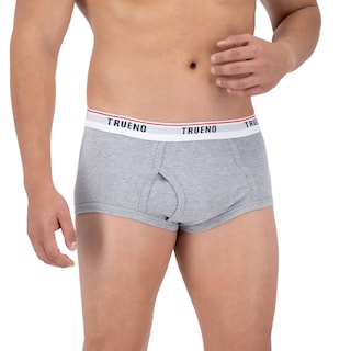 Foto 1 | Trusa Trueno de Algodón Corte Clásico Ropa Interior 3 Piezas para Hombre