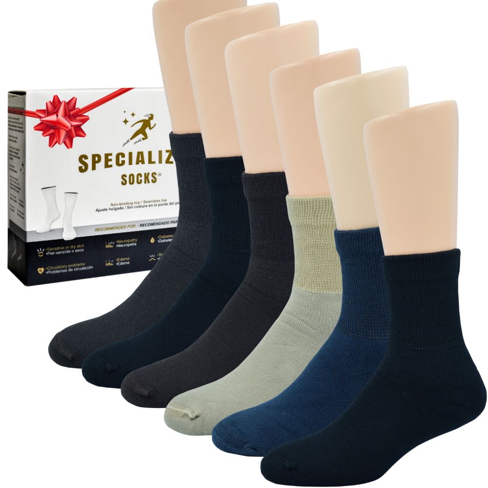 Foto 2 pulgar | Calcetines de Algodón Specialized Socks Multicolor Afelpados Cortos 6 Pares para Hombre