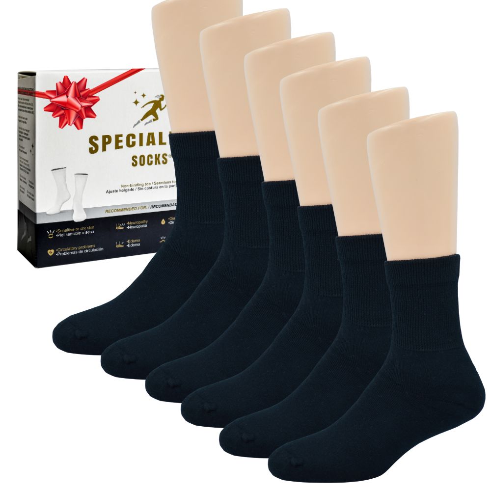 Foto 2 pulgar | Calcetines de Algodón Specialized Socks color Negro Afelpados Cortos 6 Pares para Hombre