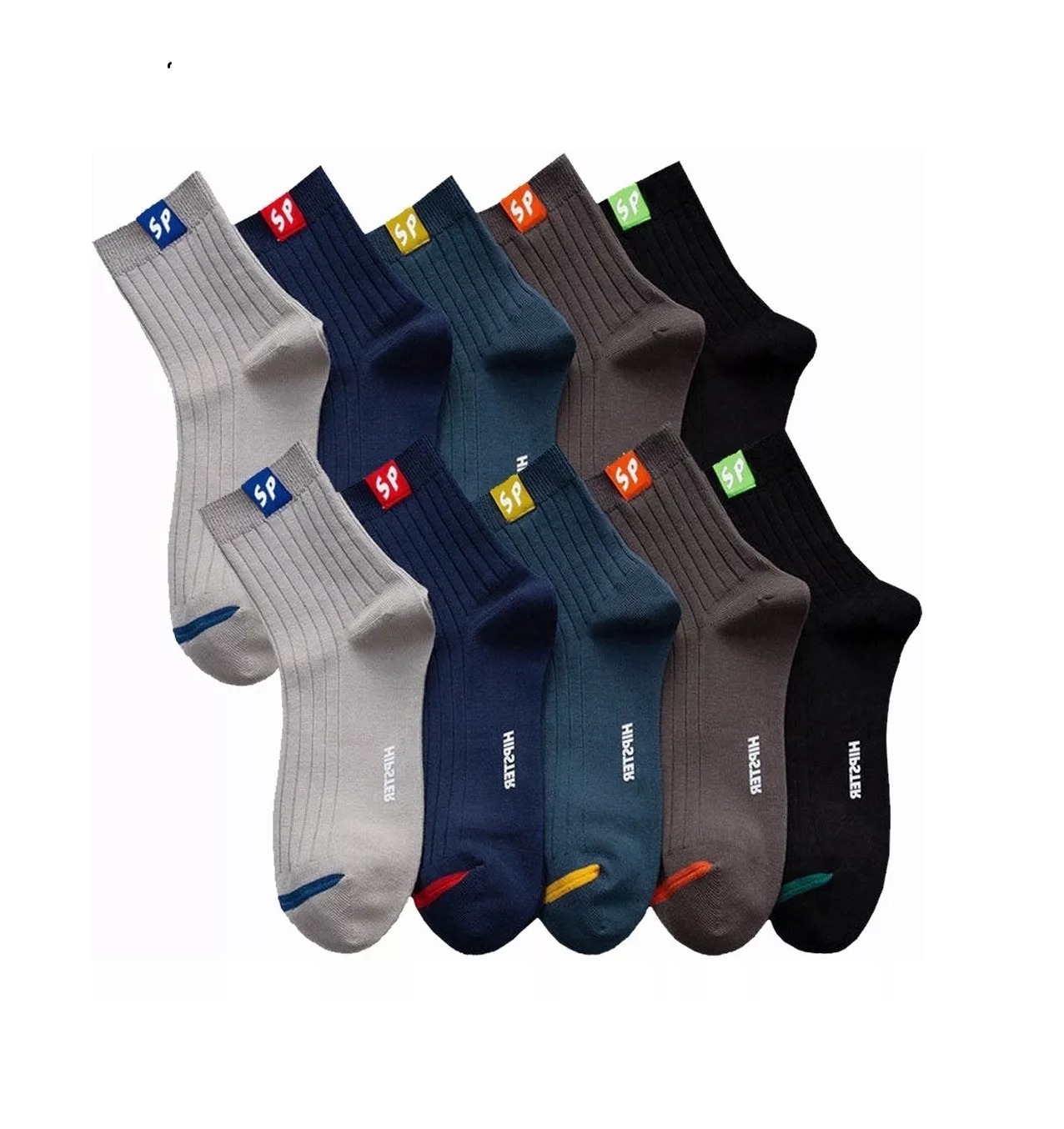 Calcetines Deportivos Belug Multicolor para Hombre 10 Pares $599