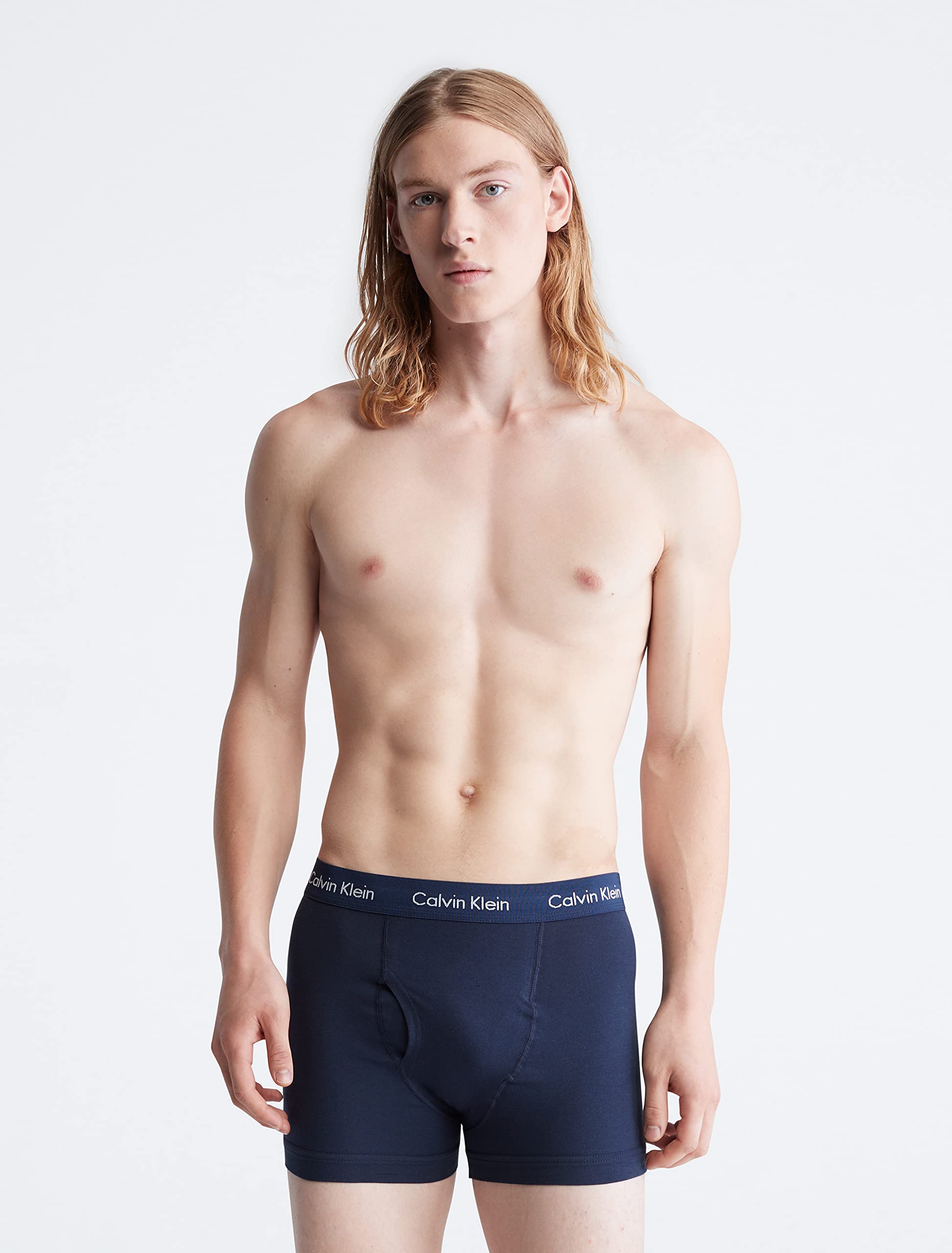 Foto 2 | Bóxer Trunk Calvin KleinDe Algodón Elástico 7 Unidades Talla M para Hombre - Venta Internacional