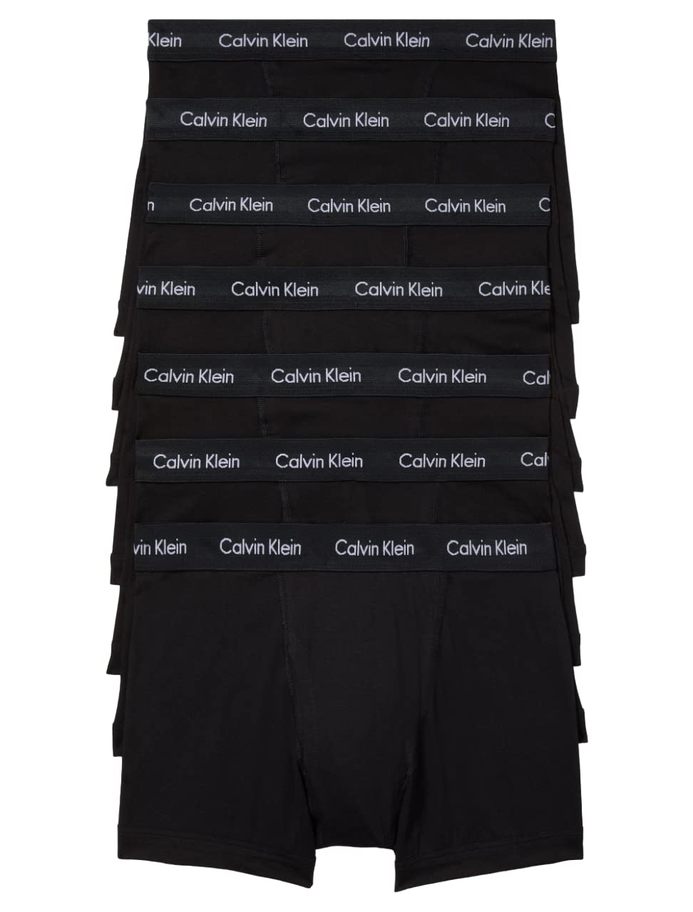 Foto 2 pulgar | Trunk Calvin Klein de Algodón Negro para Hombre 7 Unidades - Venta Internacional