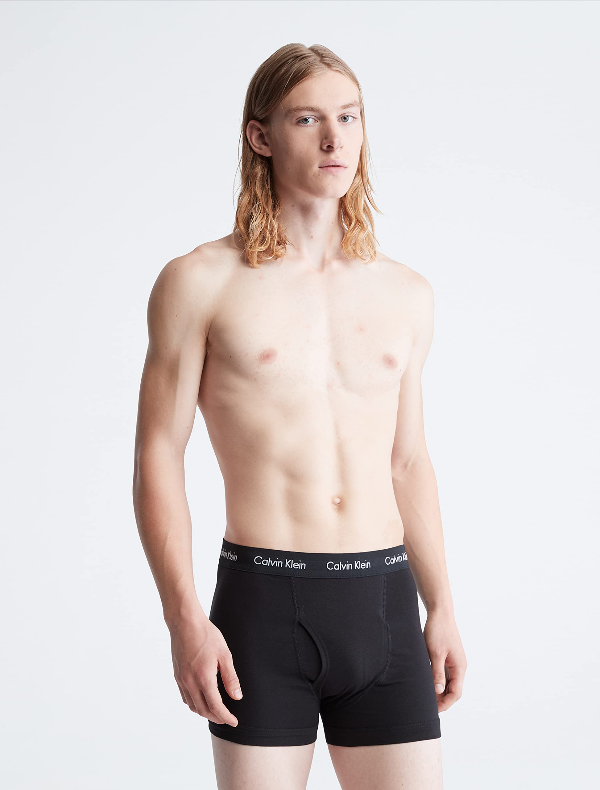 Foto 2 | Trunk Calvin Klein de Algodón Negro para Hombre 7 Unidades - Venta Internacional