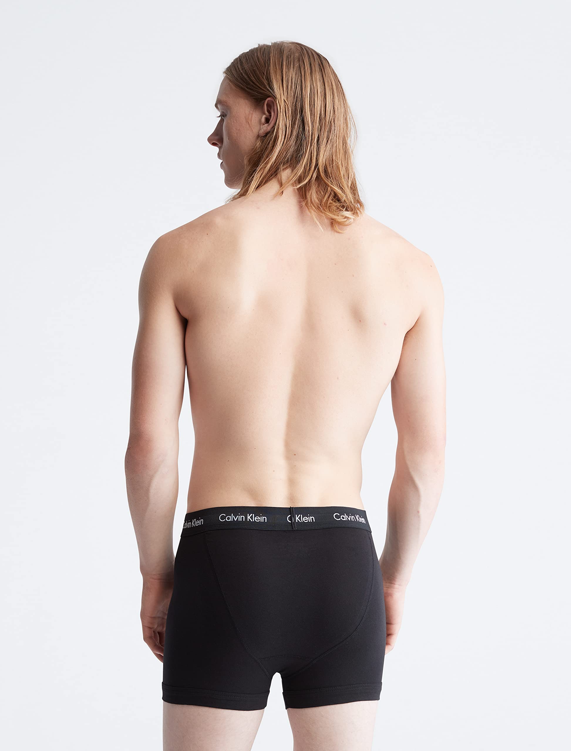 Foto 3 | Trunk Calvin Klein de Algodón Negro para Hombre 7 Unidades - Venta Internacional