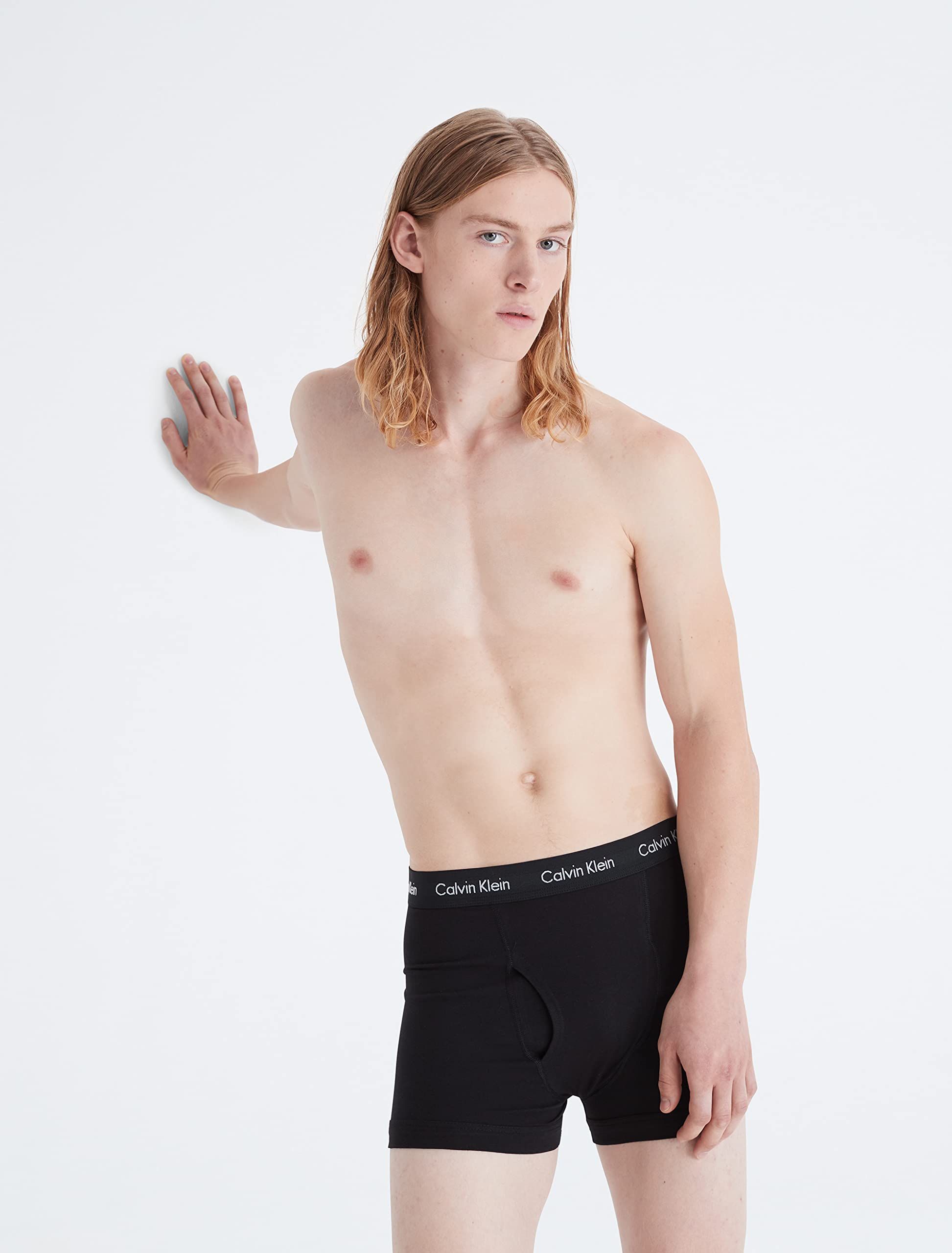 Foto 4 | Trunk Calvin Klein de Algodón Negro para Hombre 7 Unidades - Venta Internacional