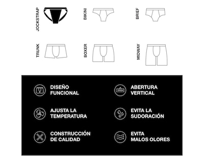 Foto 5 | Jockstrap Suspensorio Modern Unnder Ropa Interior Hombre 1pz Color Amarillo