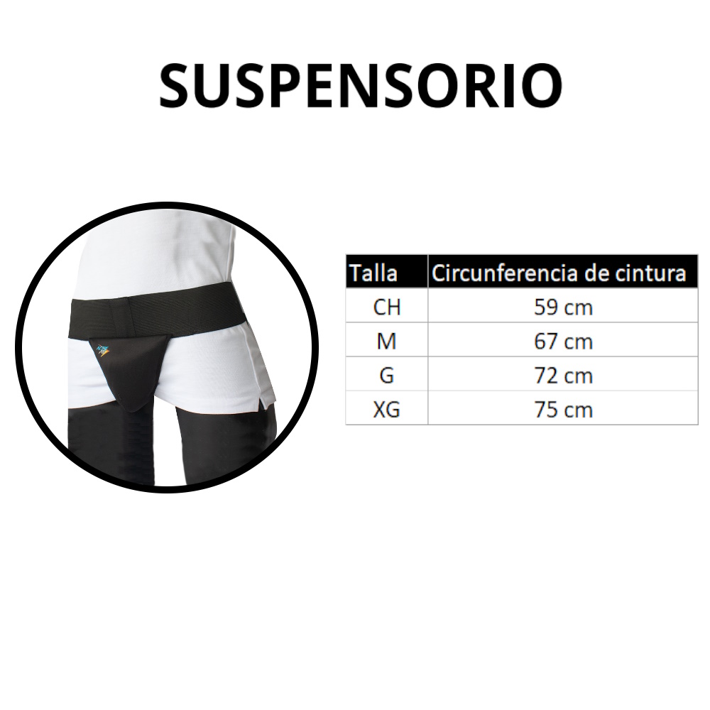 Foto 6 pulgar | Suspensorio Negro C/banda Elastica Active Pro