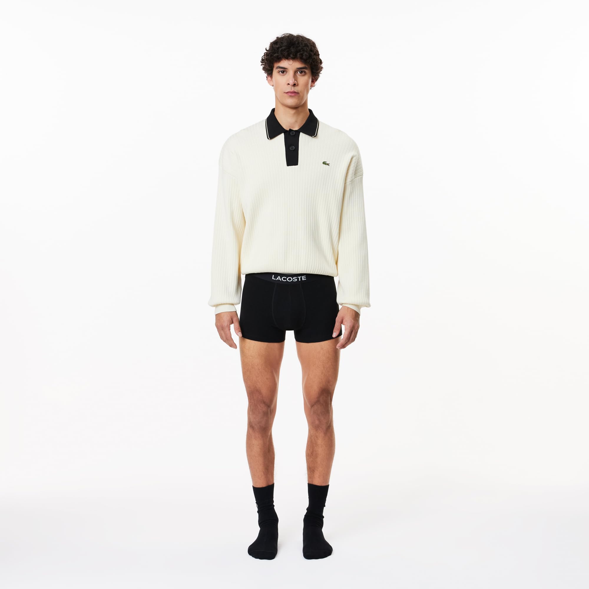 Foto 3 pulgar | Trunks Lacoste Cotton Stretch Essentials Para Hombre, Paquete De 3 - Venta Internacional.