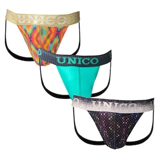 Foto 1 | Set De Tripack Suspensorios Colombianos Para Hombres (3 Suspensorios Para Hombre) Ropa Interior Ultrasexy Multicolor