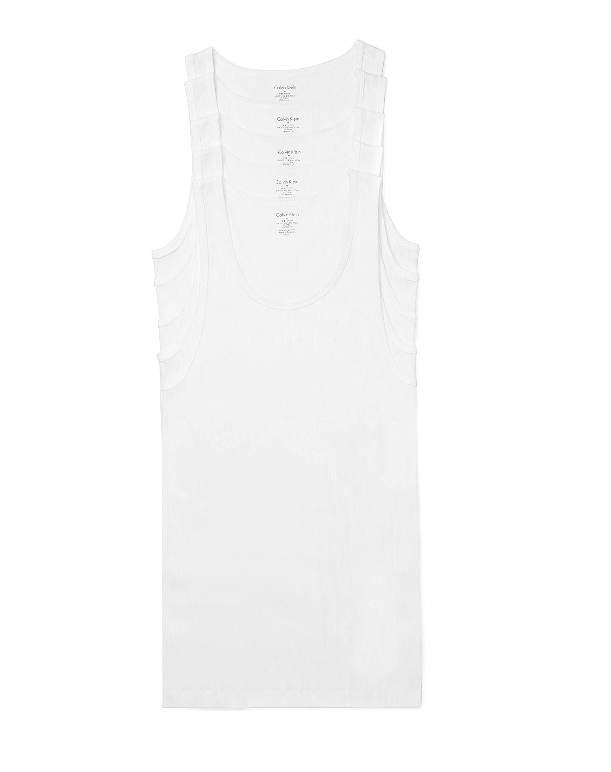 Foto 2 pulgar | Camiseta sin Mangas Calvin Klein Blanca Algodón para Hombre - Venta Internacional