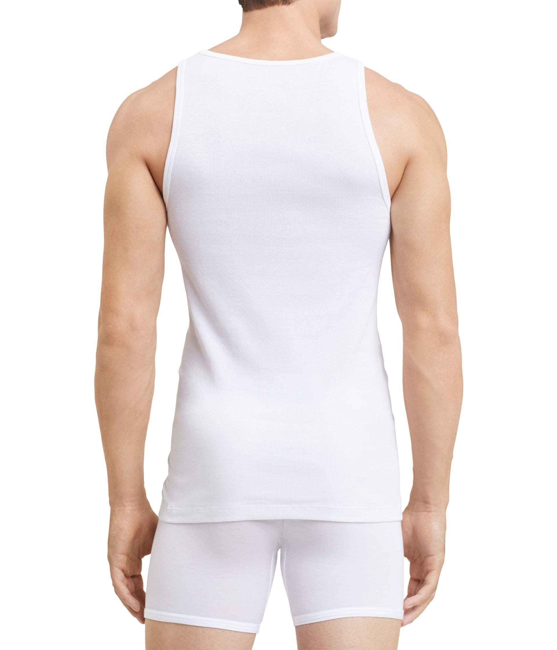 Foto 4 pulgar | Camiseta sin Mangas Calvin Klein Blanca Algodón para Hombre - Venta Internacional