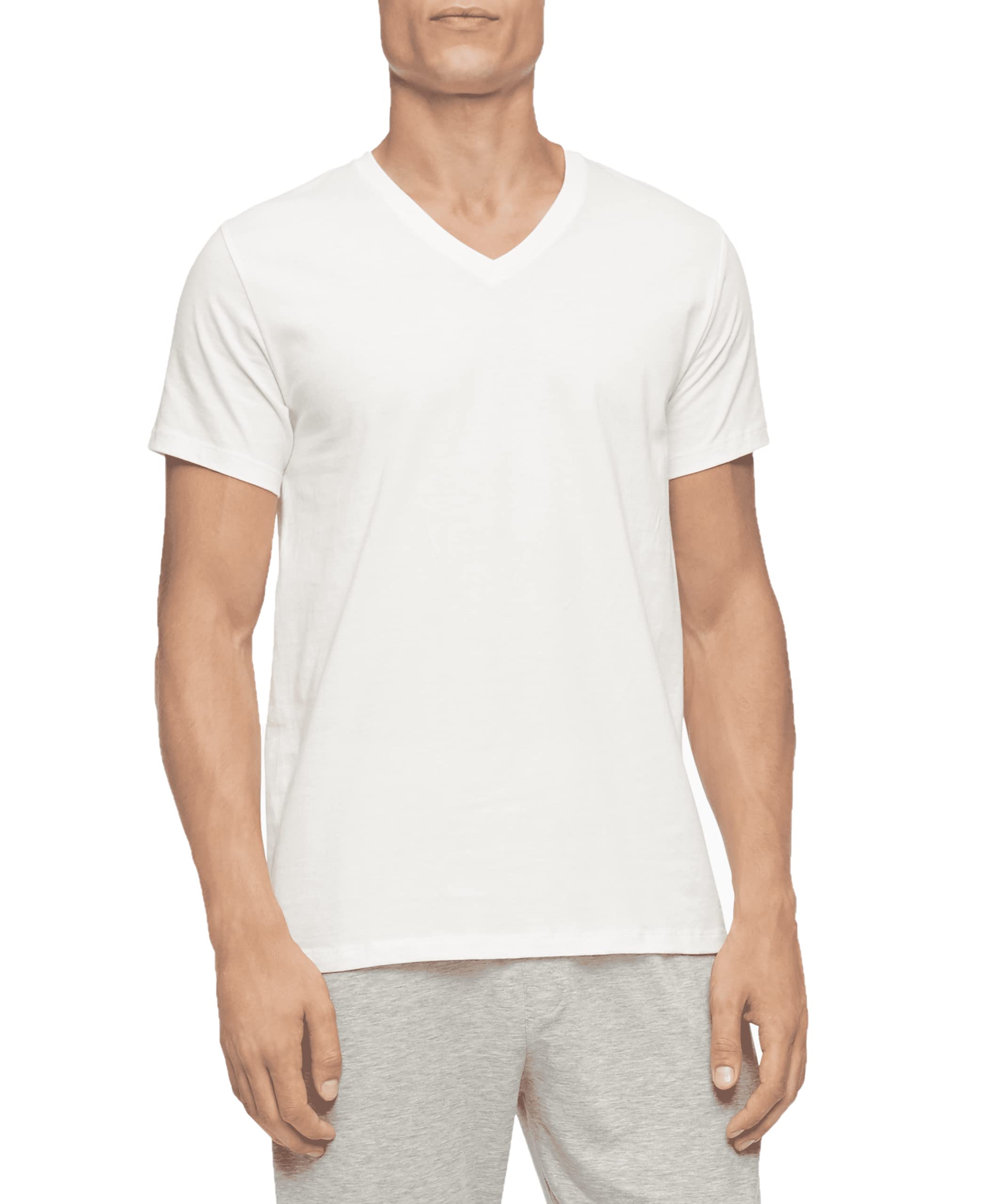 Foto 2 pulgar | Camiseta Calvin Klein Blanca para Hombre 5 Piezas - Venta Internacional