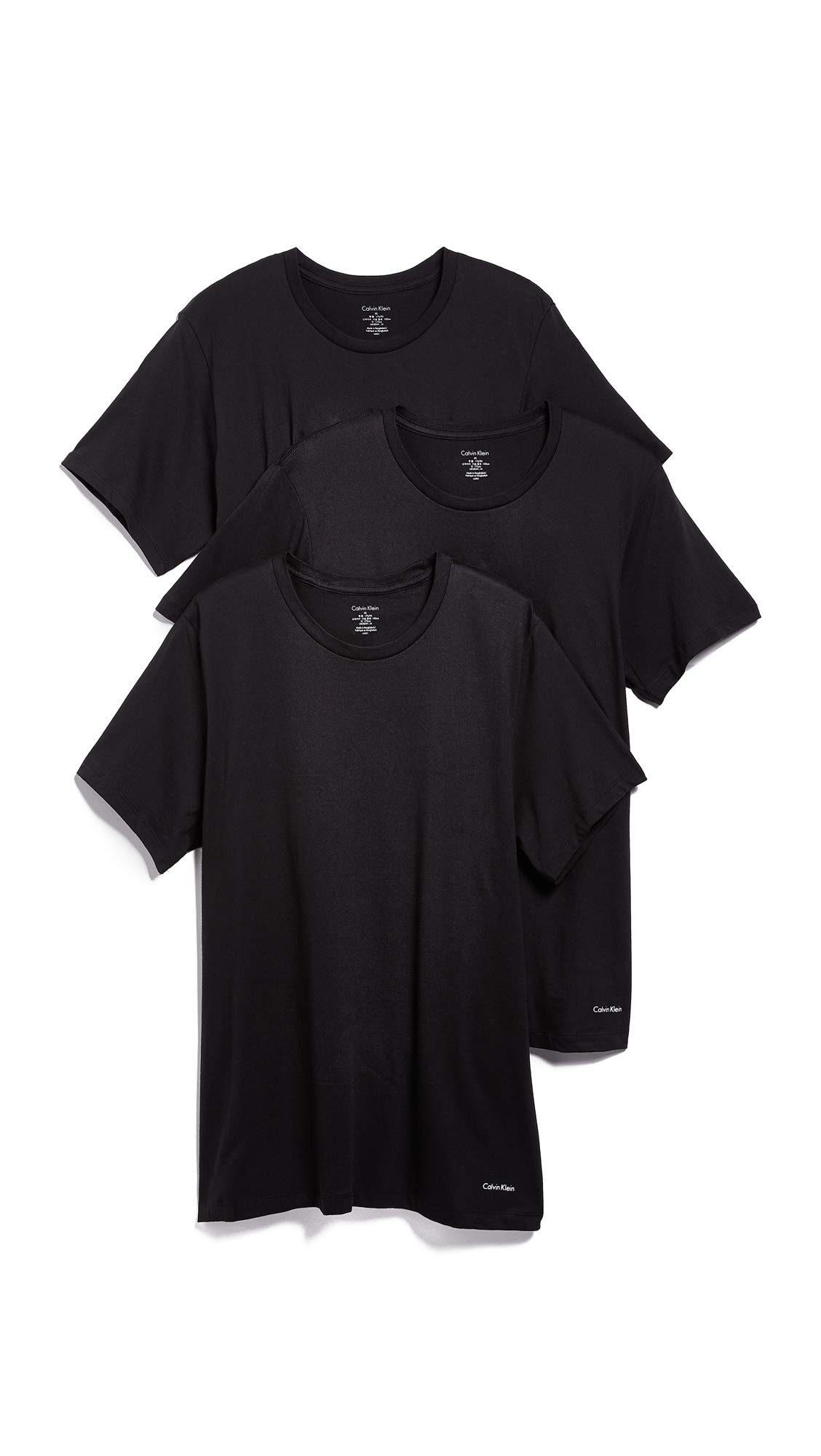 Camisetas Calvin Klein Negras para Hombre 3 Piezas - Venta Internacional