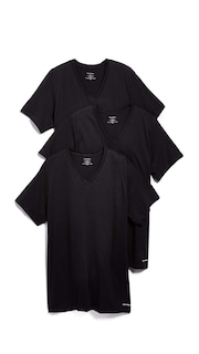 Foto 1 | Camisetas Calvin Klein Negras 3 Piezas para Hombre-Venta Internacional