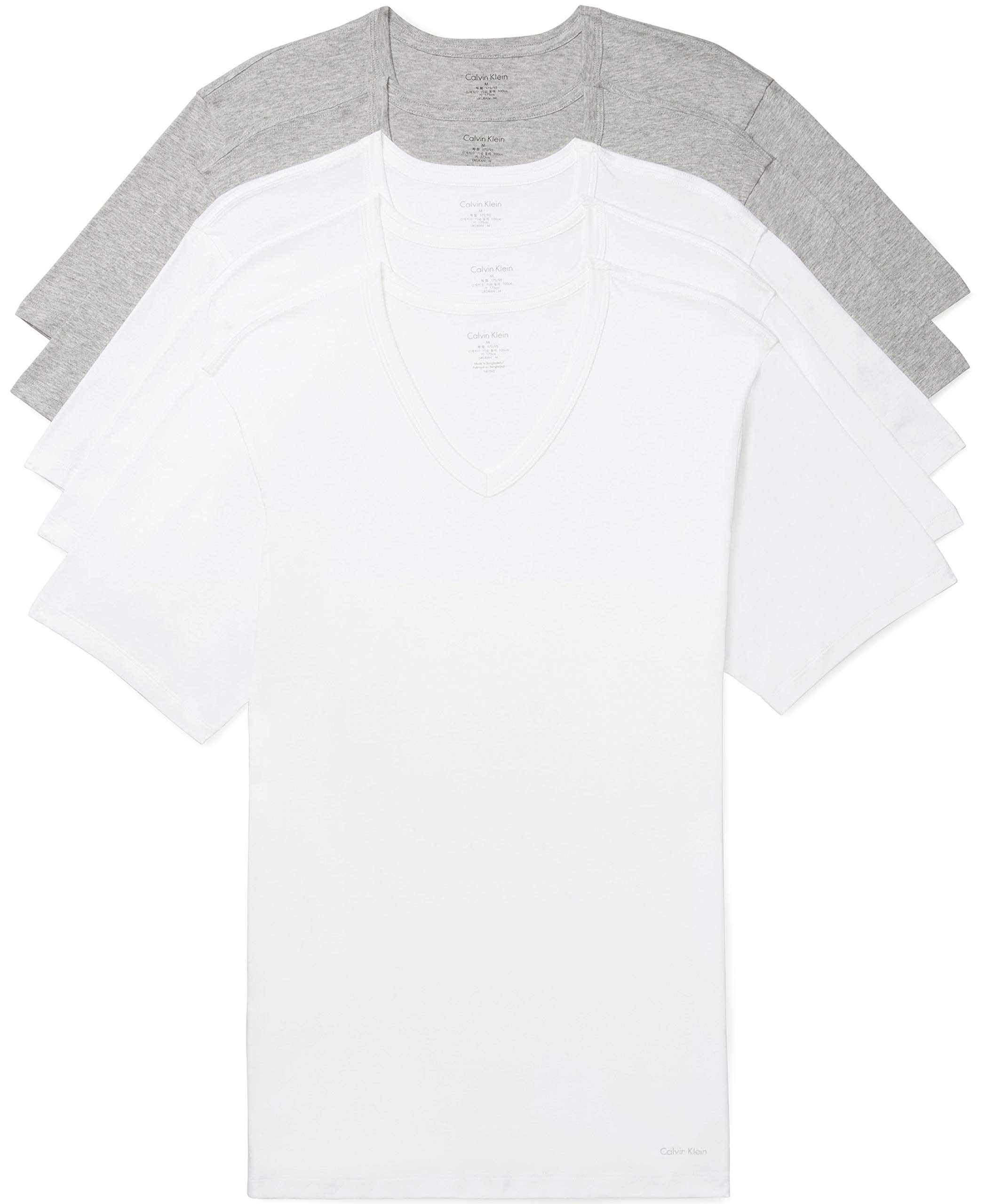 Camisetas Calvin Klein Multicolor Cotton Classic Slim para Hombre 5 Piezas - Venta Internacional
