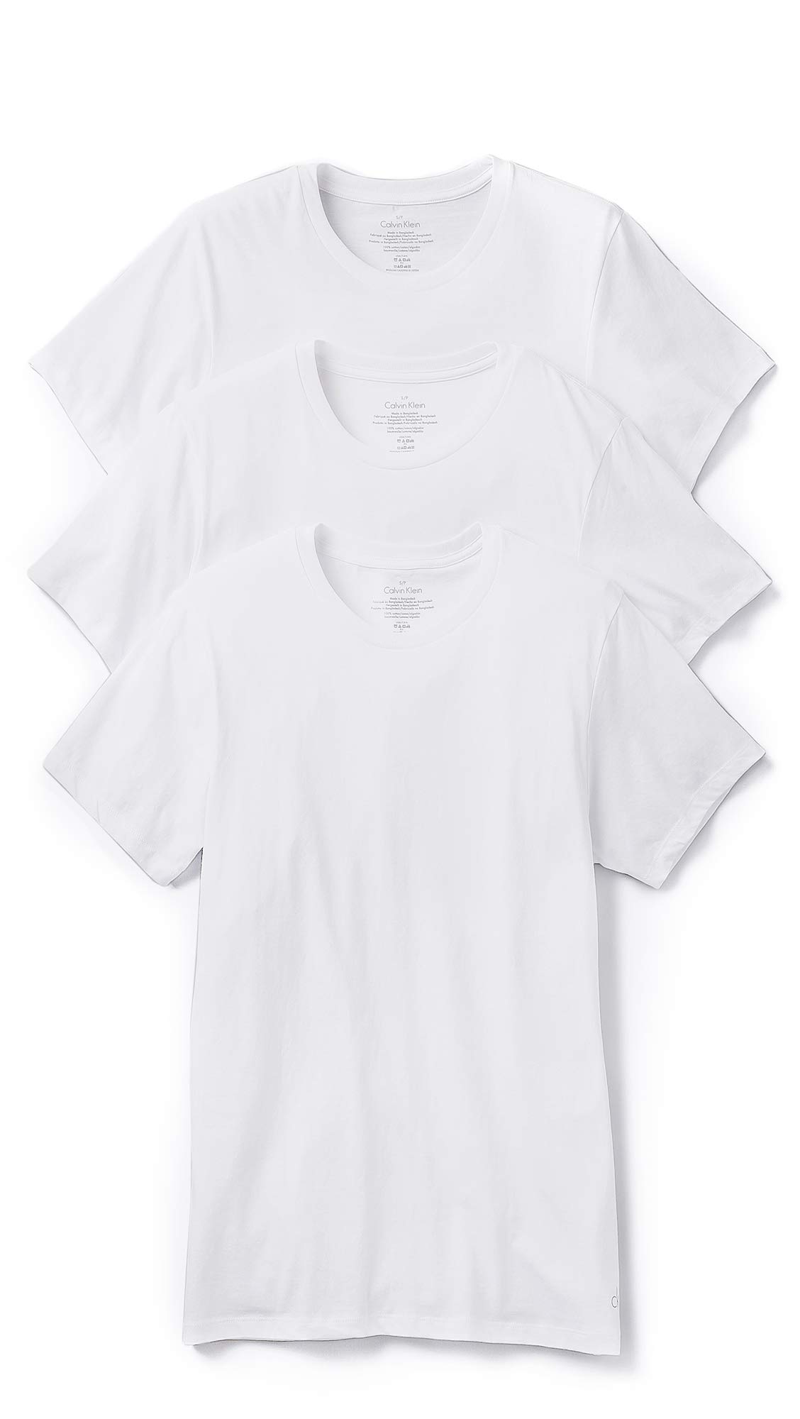 Foto 2 pulgar | Camisetas Calvin Klein Blancas para Hombre 3 Piezas - Venta Internacional