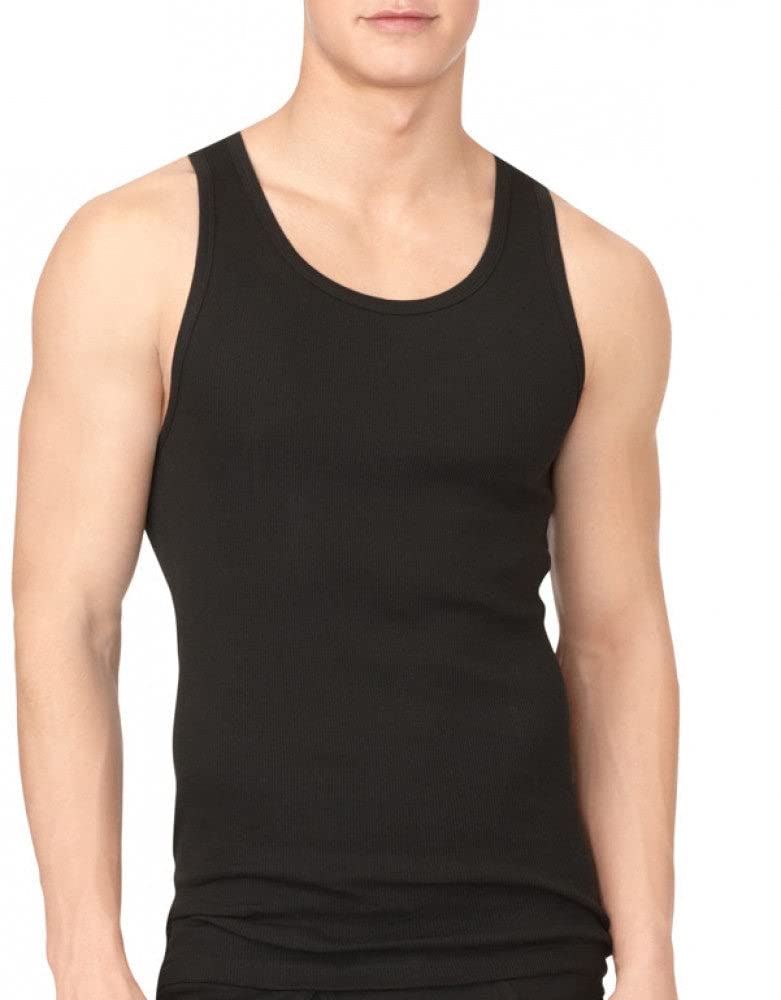 Foto 2 pulgar | Camiseta sin Mangas Calvin Klein Negra Cotton Classics para Hombre - Venta Internacional