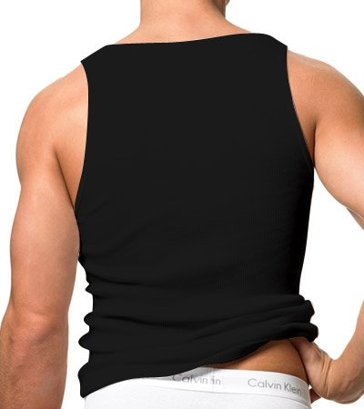 Foto 4 pulgar | Camiseta sin Mangas Calvin Klein Negra Cotton Classics para Hombre - Venta Internacional