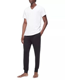 Foto 2 | Pack 5 Camisetas Calvin Klein De Algodon Para Hombre Cuello V