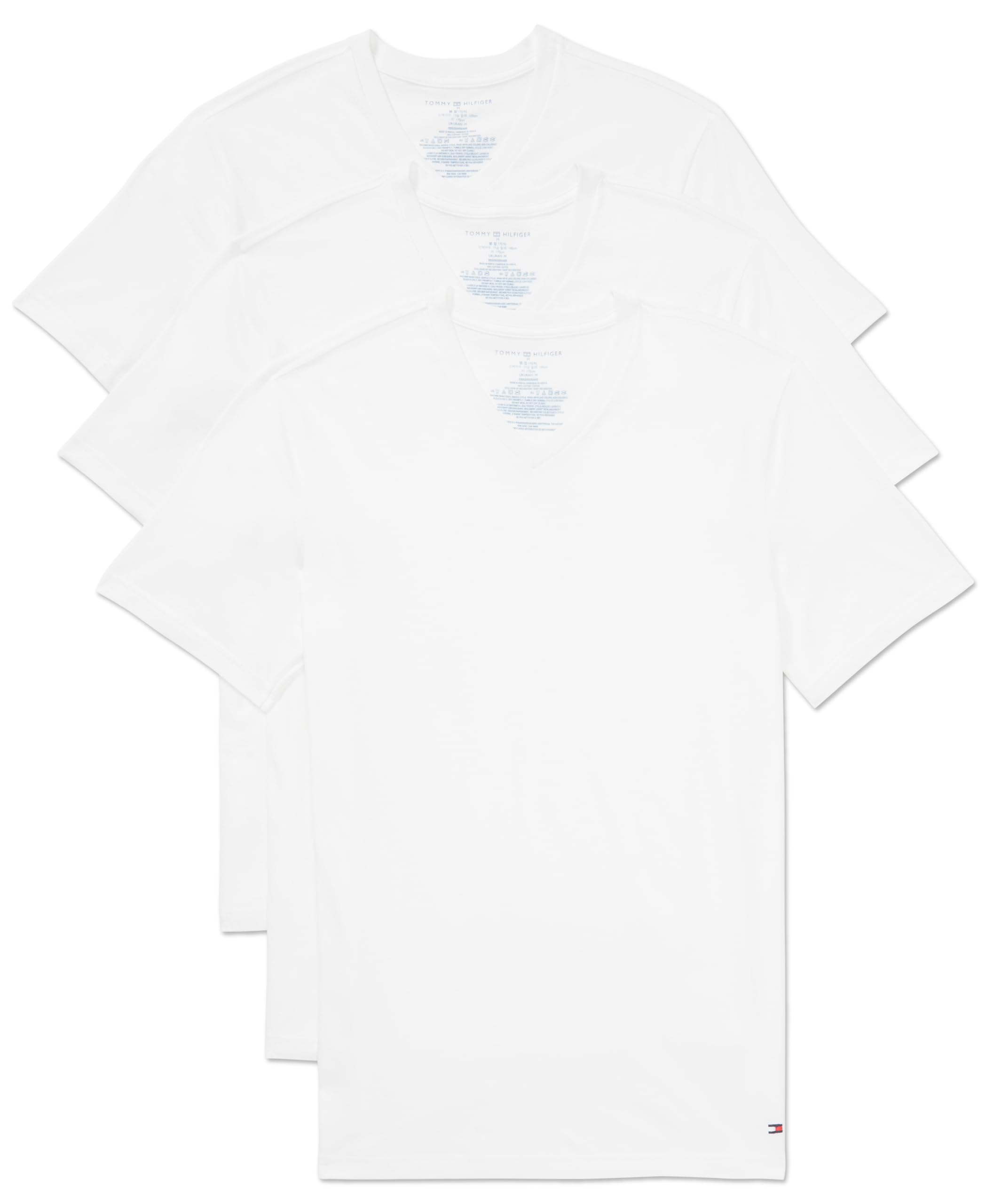 Pack De 3 Camisas Interiores Tommy Hilfiger Cotton Classics Slim Fit - Venta Internacional.