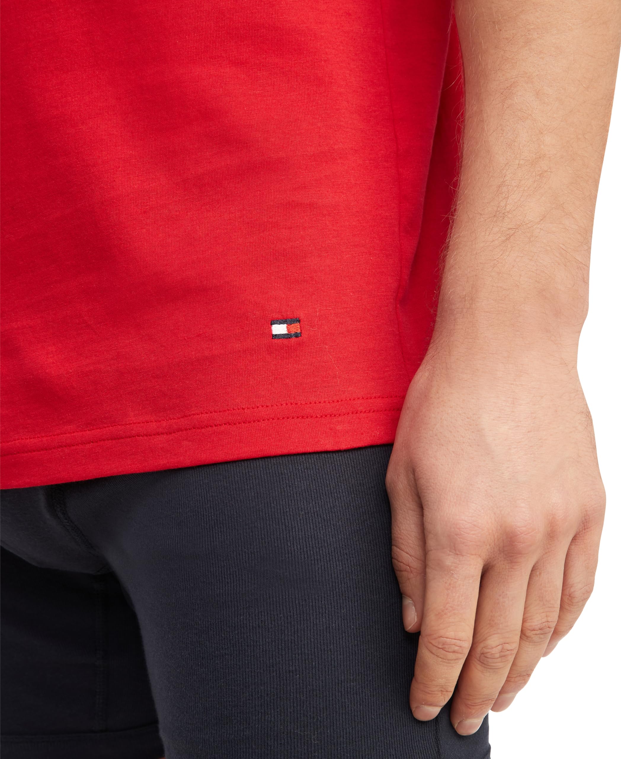 Foto 5 pulgar | Camisetas Tommy Hilfiger De Algodón Clásico Con Cuello En V Para Hombre, X3 - Venta Internacional.