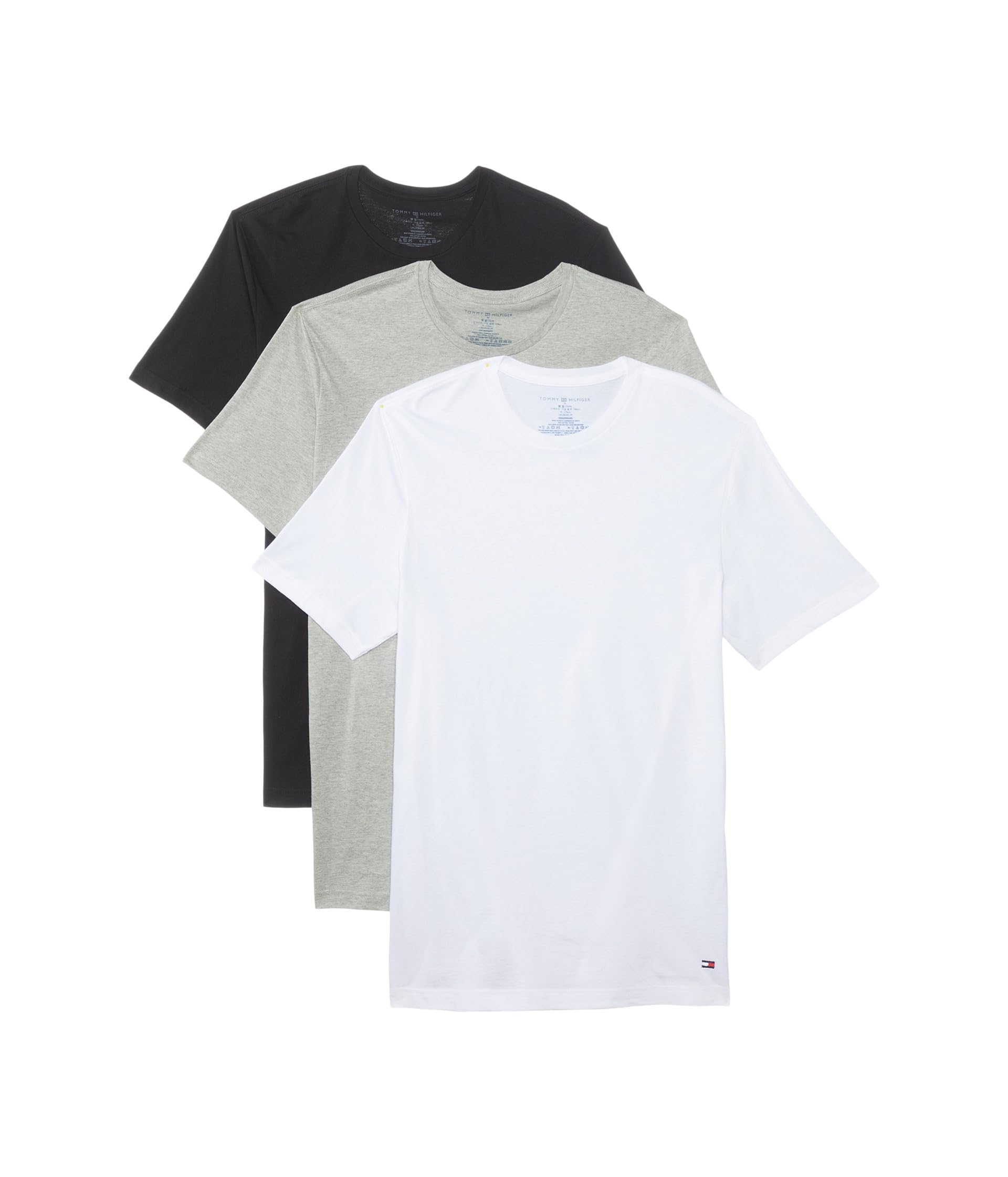 Camiseta Interior Tommy Hilfiger Cotton Classics Con Cuello Redondo, Paquete De 3 - Venta Internacional.