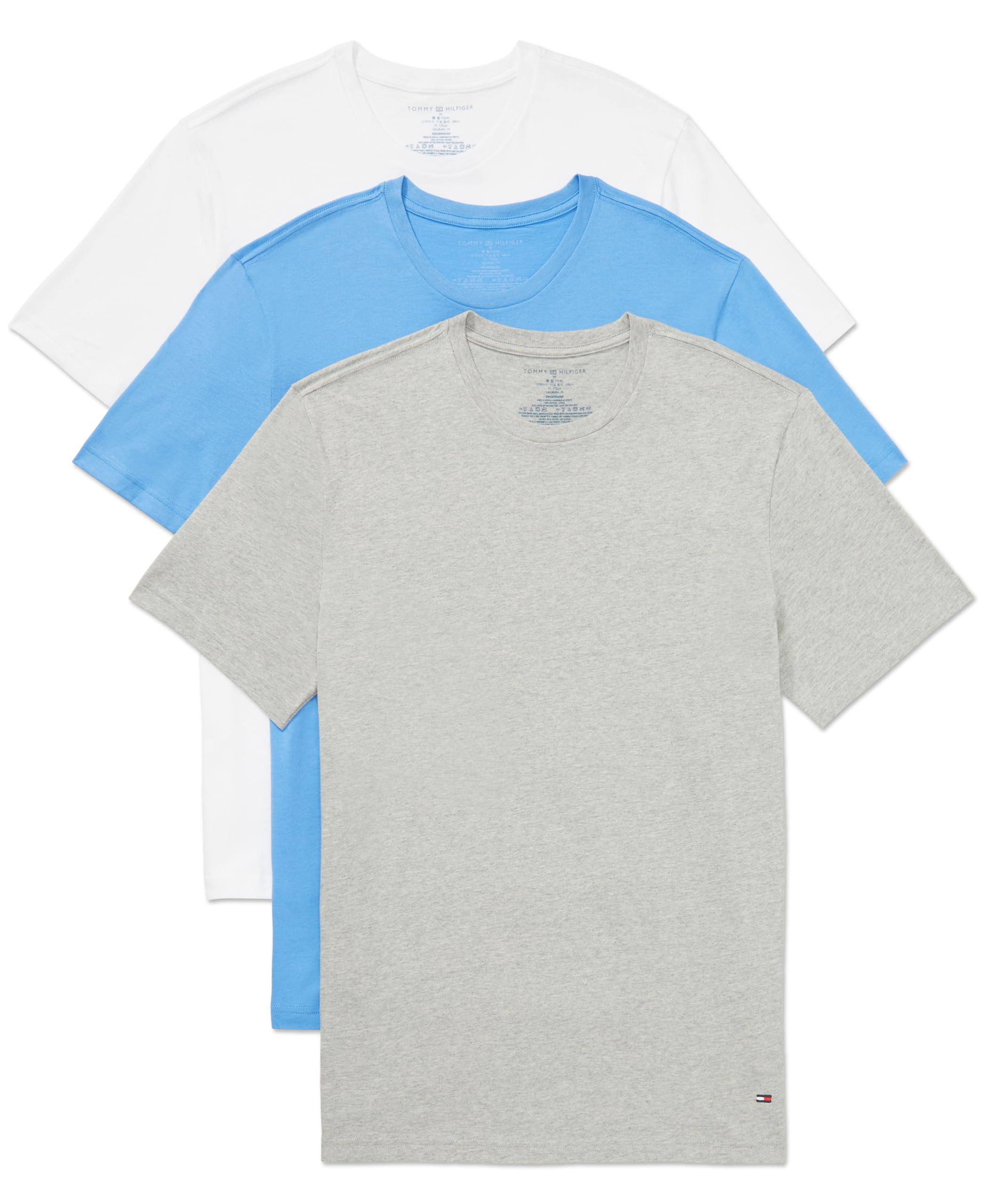Camisetas Tommy Hilfiger De Algodón Clásicas Para Hombre, Paquete De 3 - Venta Internacional.