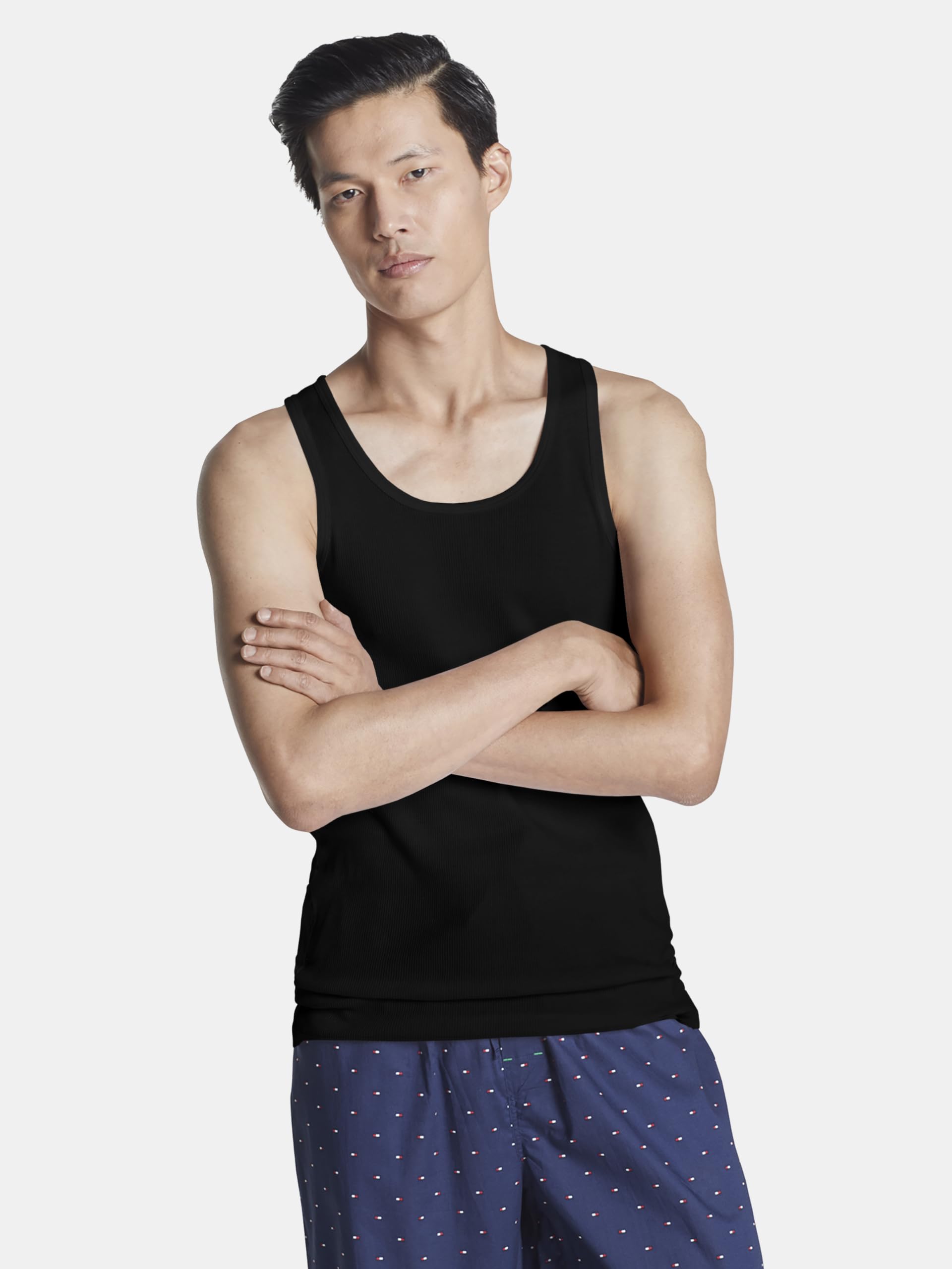 Foto 5 pulgar | Set de Camisetas Interiores Tommy Hilfiger Negras de Algodón para Hombre 3 Piezas - Venta Internacional