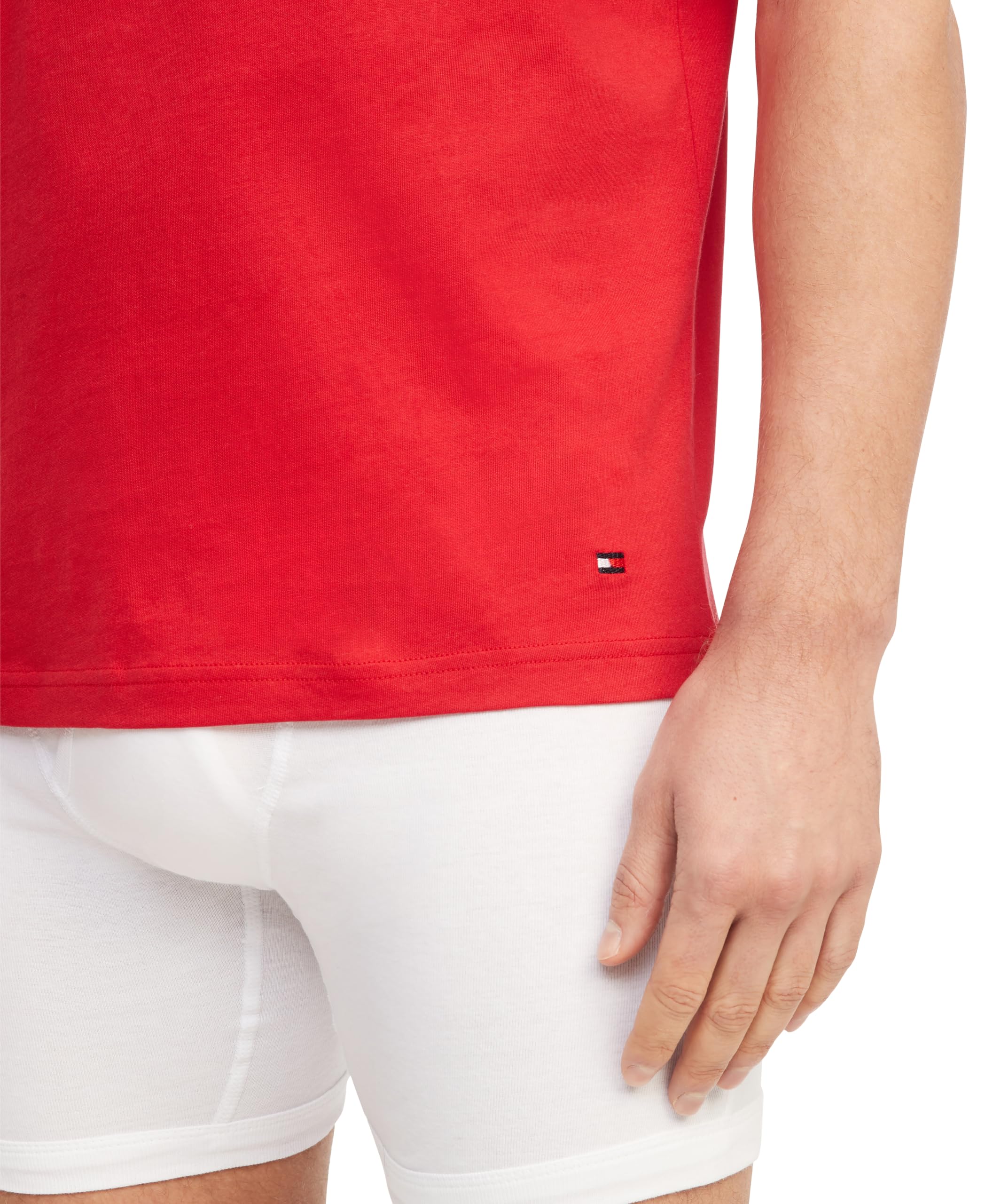 Foto 4 | Camisetas Tommy Hilfiger De Algodón Clásicas Para Hombre, Paquete De 3 - Venta Internacional.