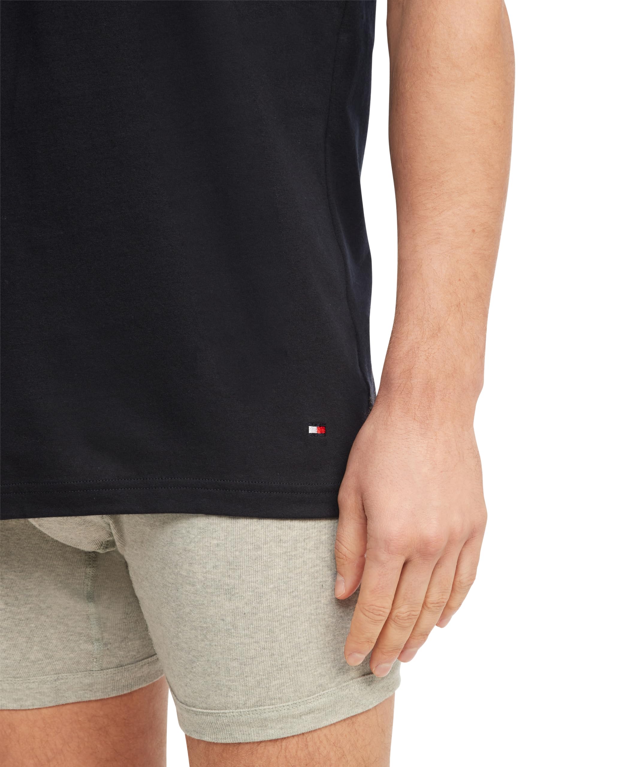 Foto 5 pulgar | Camisetas Tommy Hilfiger De Algodón Clásico Con Cuello En V Para Hombre, X3 - Venta Internacional.