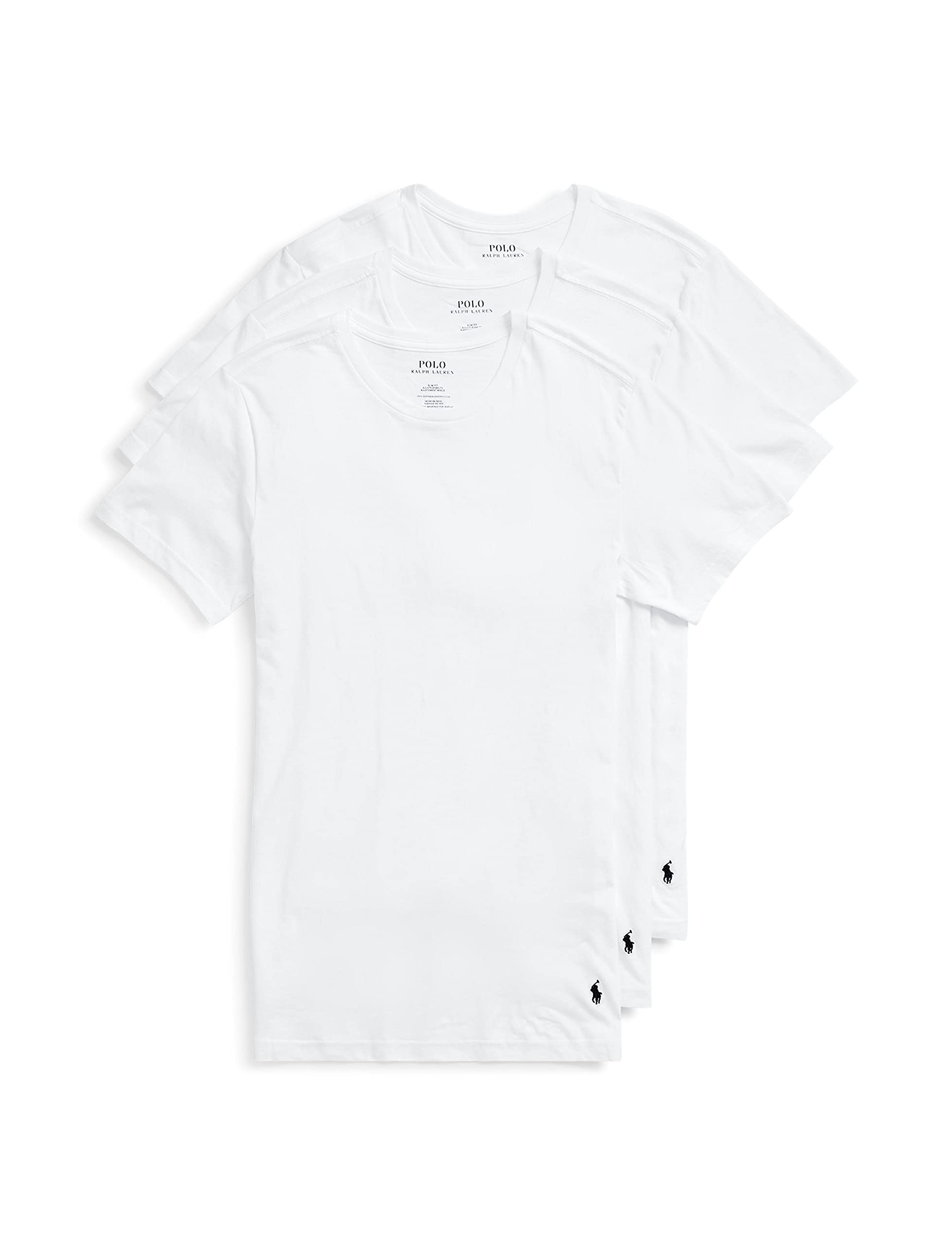 Foto 2 pulgar | Camiseta Polo Ralph Lauren, Ropa Interior Ajustada, Paquete De 3, Color Blanco - Venta Internacional.