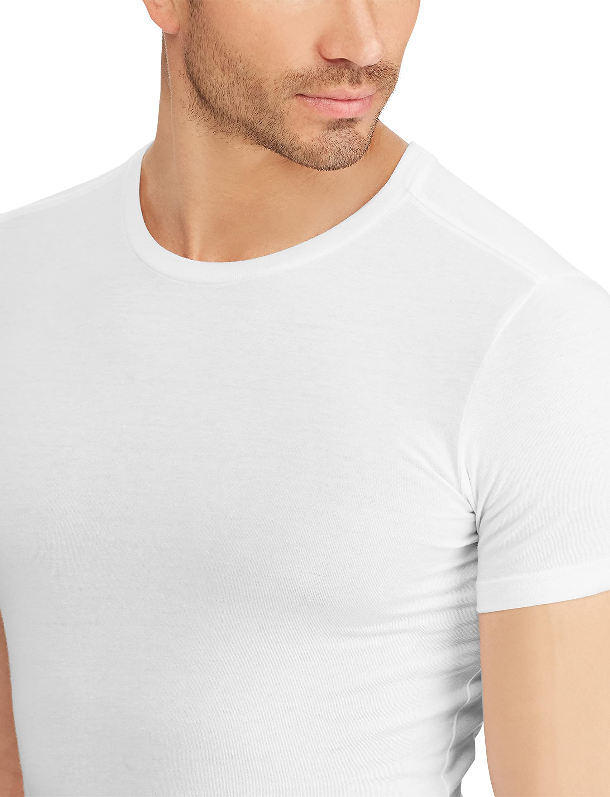 Foto 3 pulgar | Camiseta Polo Ralph Lauren, Ropa Interior Ajustada, Paquete De 3, Color Blanco - Venta Internacional.