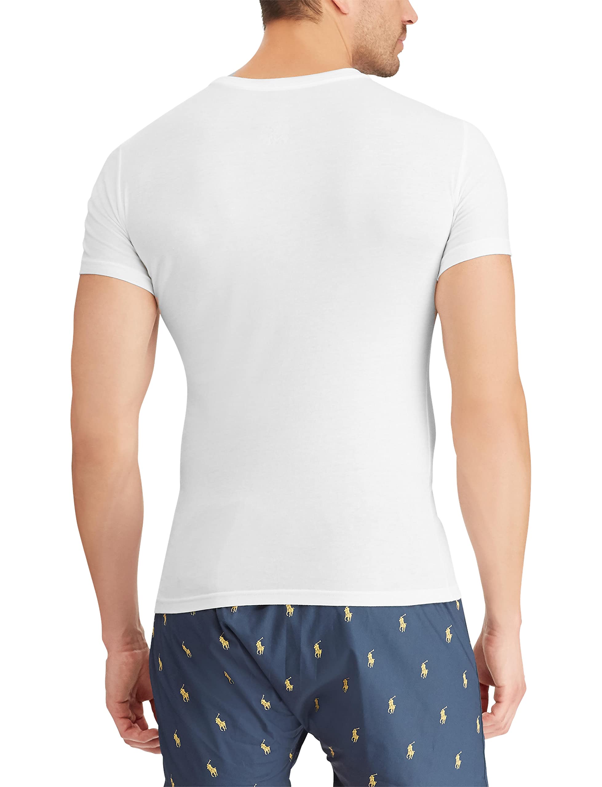 Foto 4 pulgar | Camiseta Polo Ralph Lauren, Ropa Interior Ajustada, Paquete De 3, Color Blanco - Venta Internacional.
