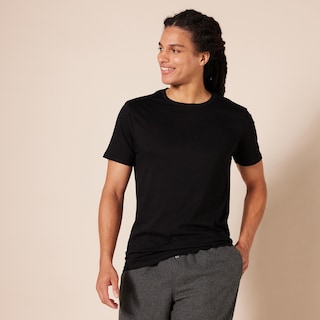 Foto 2 | Camisetas Amazon Essentials Con Cuello Redondo Para Hombre, Paquete De 6, Negras - Venta Internacional.