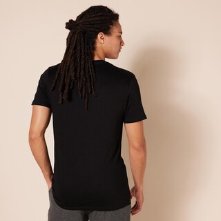 Foto 3 | Camisetas Amazon Essentials Con Cuello Redondo Para Hombre, Paquete De 6, Negras - Venta Internacional.